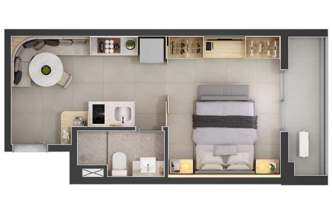 Studio 32,10m²